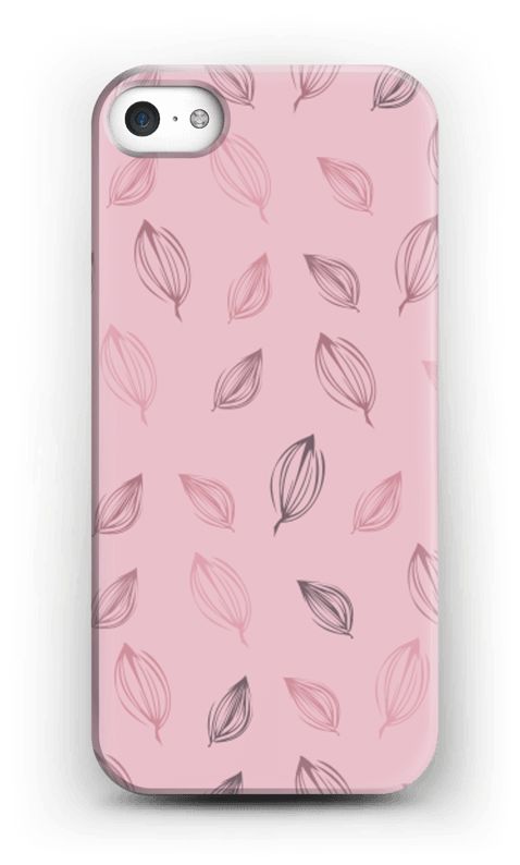 Falling Leaves Pink Case Iphone 5/5s - Mobile Phone Case (511x800), Png Download