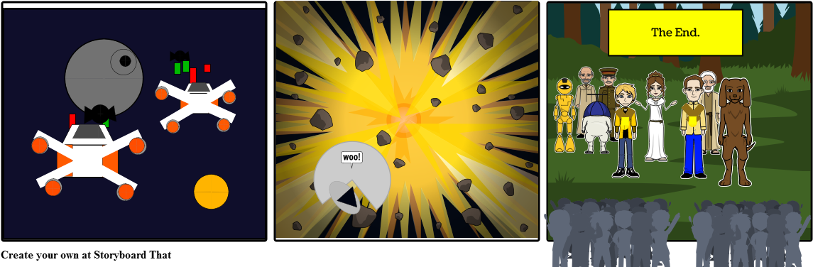 Star Wars - Space Cycles Storyboard (1164x385), Png Download