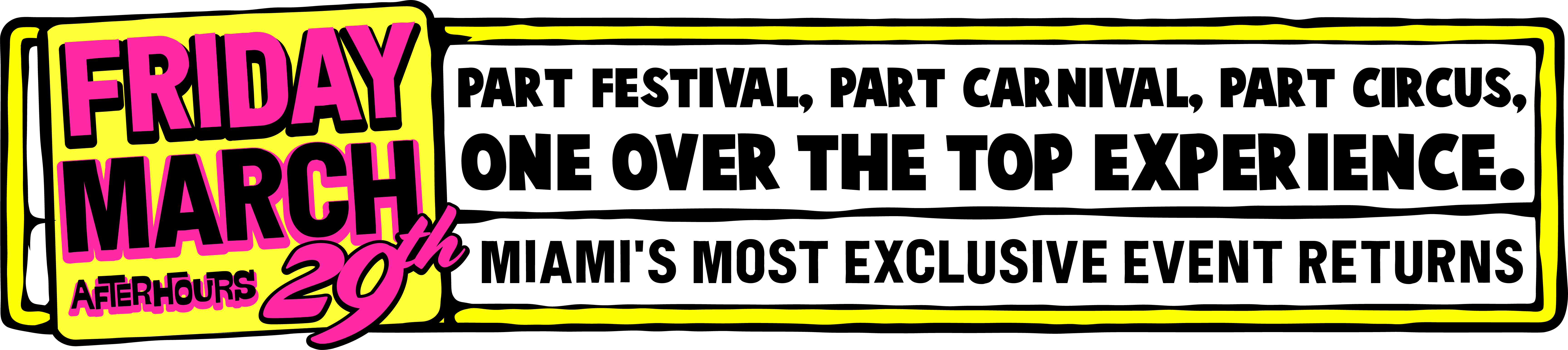 Shaq Fun House Fri March Miami Music Week Am Sunrise - Illustration (6913x1543), Png Download