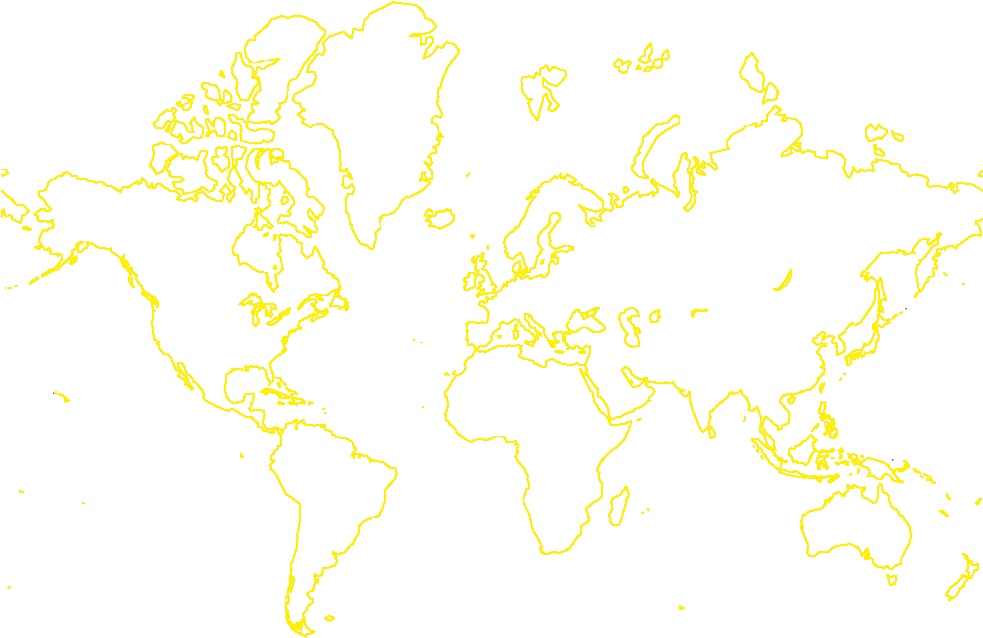 Bandcamp - World Map Outline (1000x667), Png Download