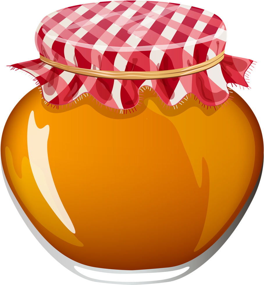 Bees🐝bears🐝honey Honey, Bears, Clip Art, Marmalade, - Jar Of Jelly Png (1024x1006), Png Download