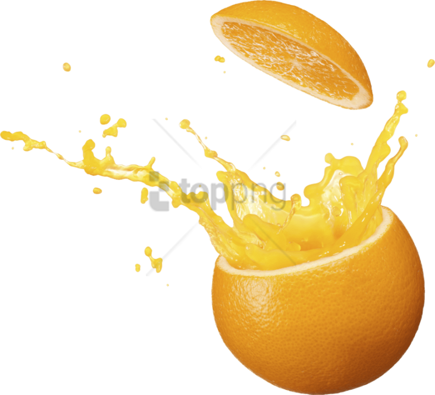 Free Png Orange Juice Splash Png Png Image With Transparent - Orange Juice Splash Psd (850x772), Png Download
