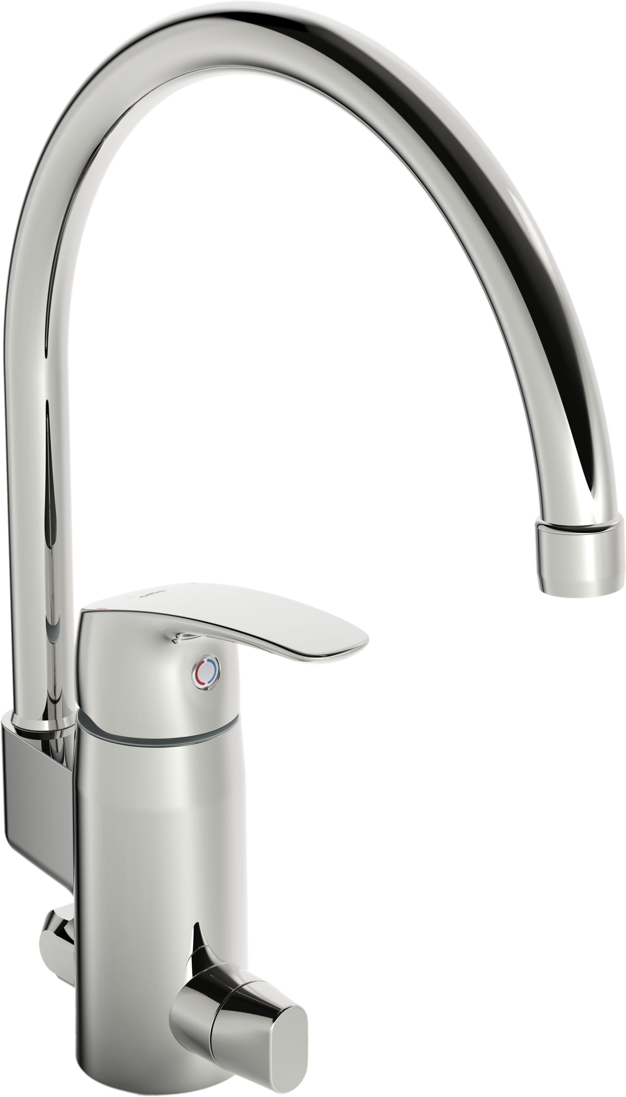 1057f Oras Safira, Kitchen Faucet With Dishwasher Valve, - Oras Safira 1039 (2394x4193), Png Download