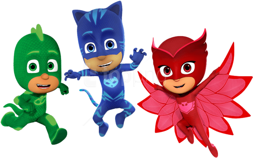 Free Png Download Pj Masks Heroes Clipart Png Photo - Pj Masks Heroes En Pijamas (850x541), Png Download