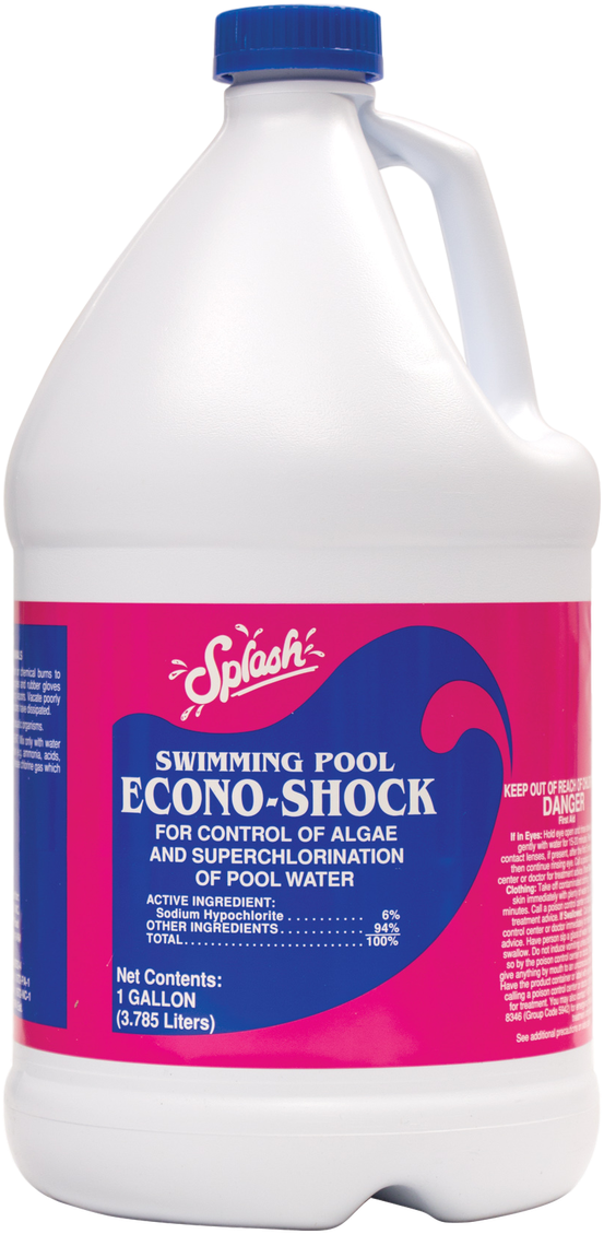 Gallon Liquid Swimming Pool Shock Sodium Hypochlorite - Plastic Bottle (860x1280), Png Download