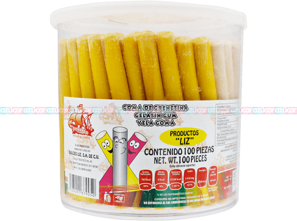 Liz Vela Extra Leche 6/100 Liz - Birthday Candle (1000x1000), Png Download