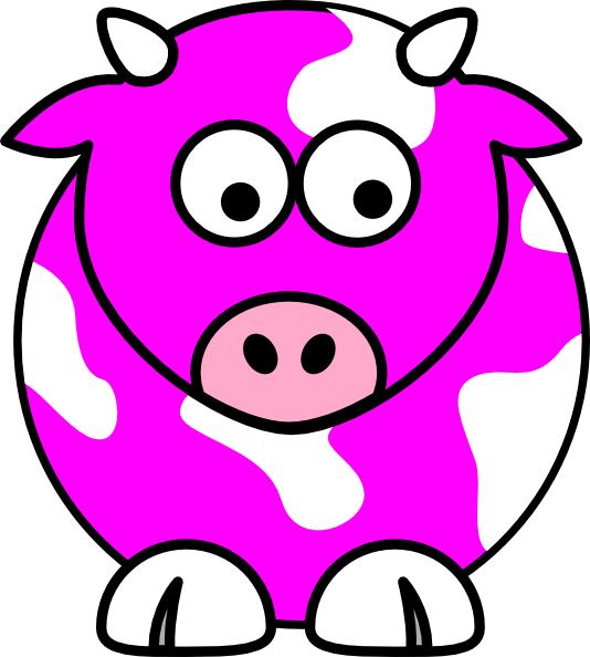 Jpg Download Cartoon At Getdrawings Com Free For Personal - Cute Cow Clip Art Black And White (534x594), Png Download