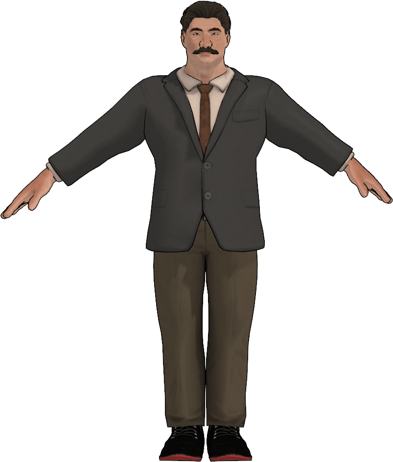 Stalin Professor Mikumikudance Wiki - Gentleman (845x980), Png Download