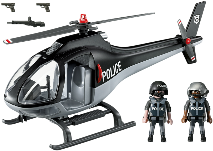 Tactical Unit Copter - Playmobil Tactical Unit Copter (940x658), Png Download