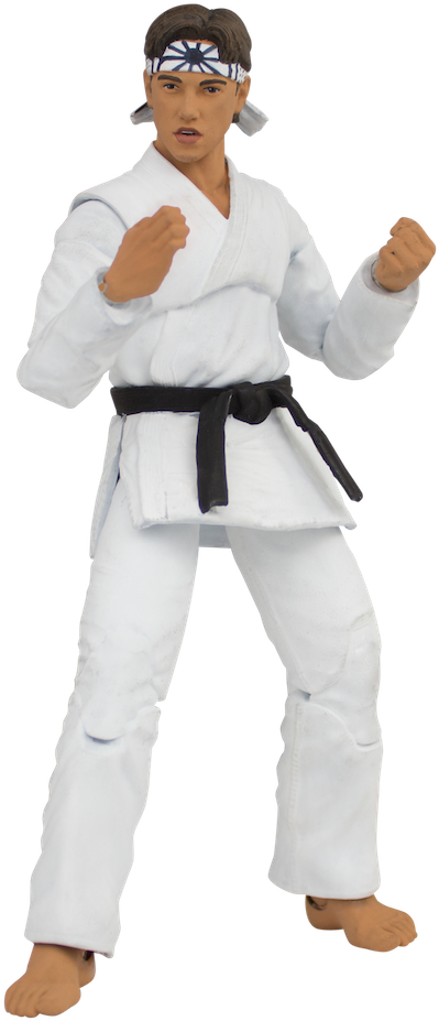 The Karate Kid Daniel Larusso Action Figureicon Heroes - Karate Kid Daniel And His Karate Suit (1024x1024), Png Download