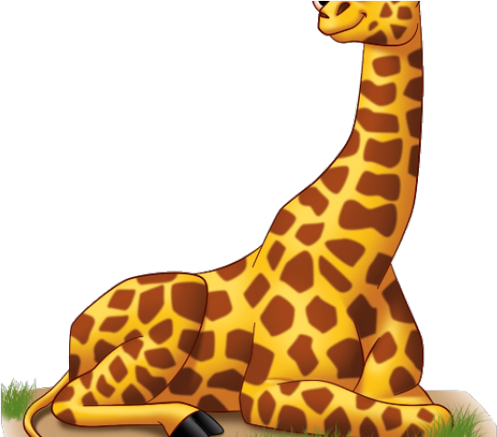 Animated Giraffe Cliparts - صور حيوانات الغابة كرتونية (640x480), Png Download