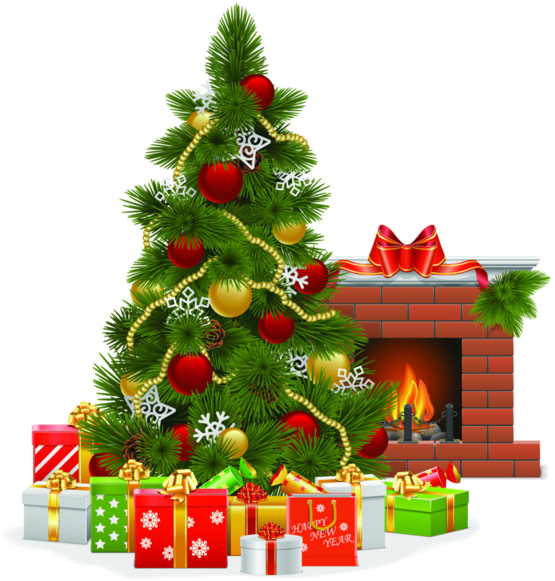 Sapins,noel,christmas, Christmas Tree Clipart, Merry - Christmas Fireplace Clipart (600x600), Png Download