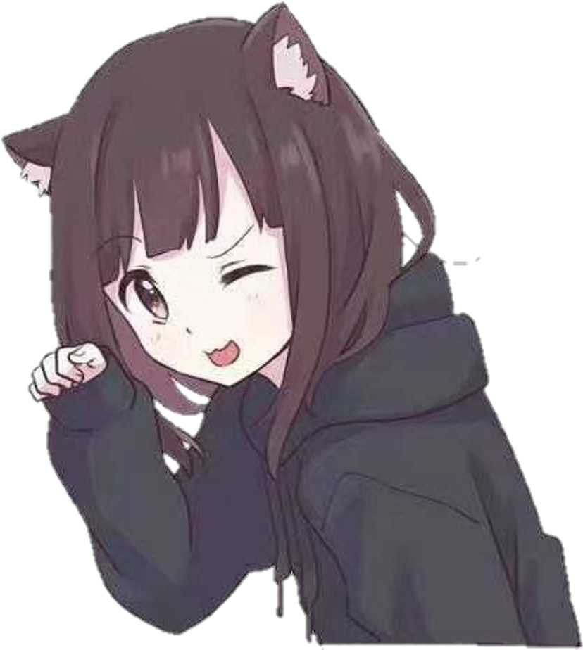 #anime #girl #neko #manga #fanart #animegirl #nekogirl - Menhera Chan Anime (1024x924), Png Download