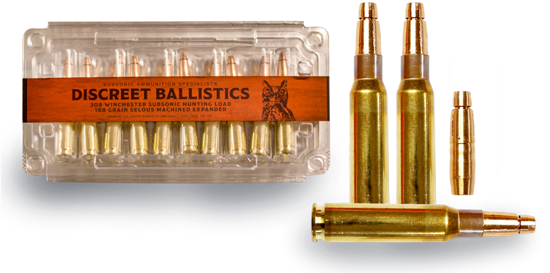 308 Winchester Subsonic Hunting Load - Bullet (800x438), Png Download