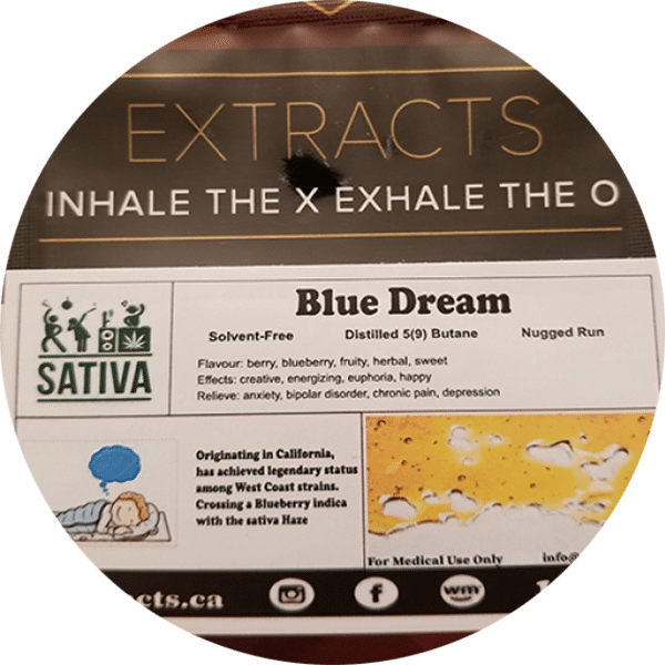 Xo Blue Dream Shatter At Great Weed North - Label (600x600), Png Download