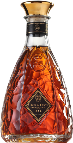 Armagnac Xo Carafe Clés Des Ducs Martelée Armagnac - Glass Bottle (700x700), Png Download