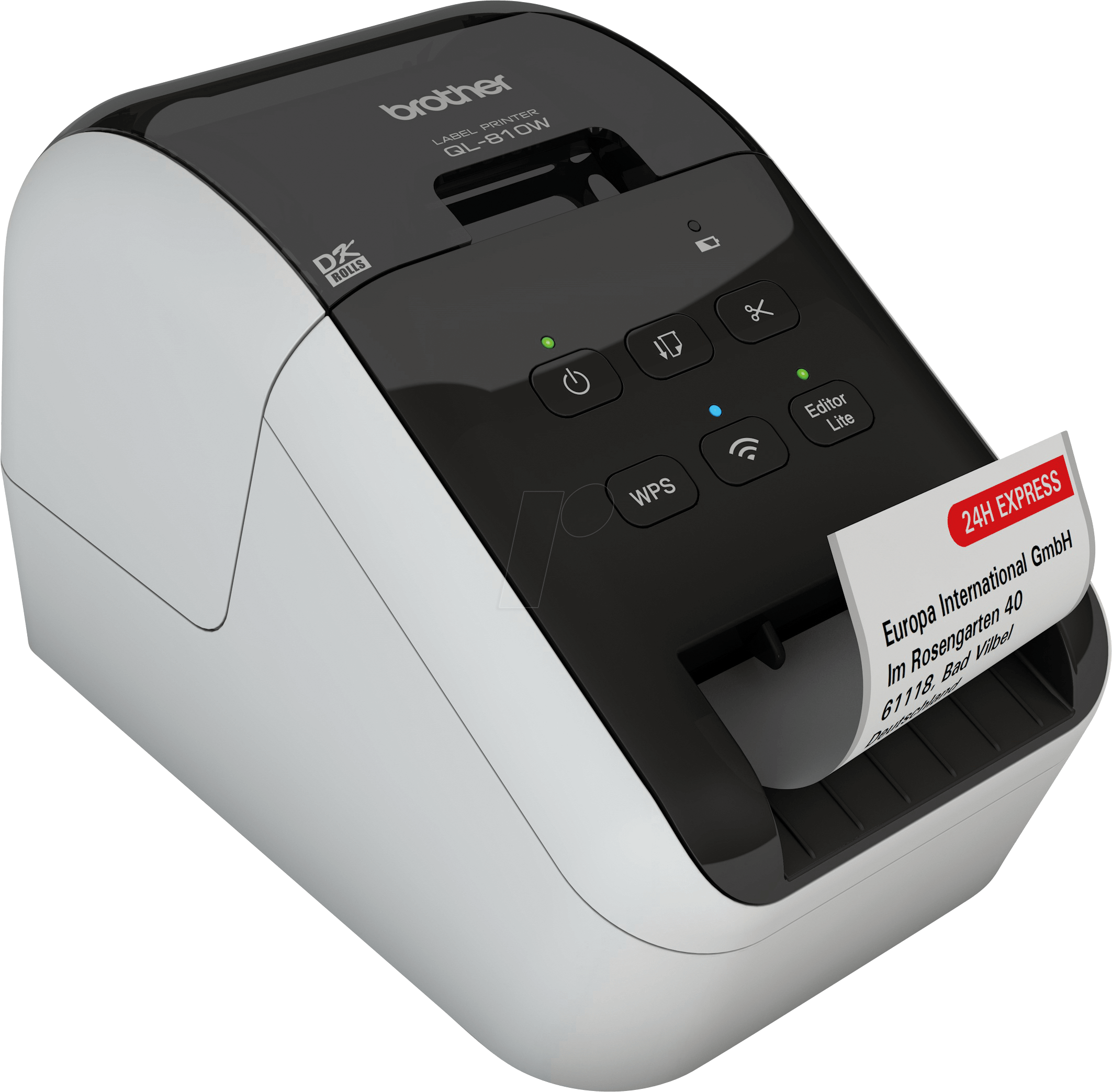 Brother Label Printer/usb/wifi Brother Ql810wzg1 - Label Printer Brother (2125x2085), Png Download