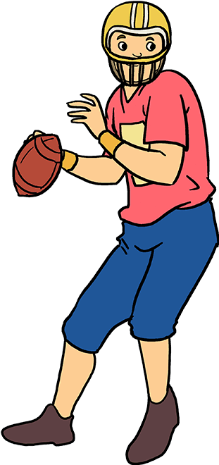 How To Draw Football Player - Do I Draw A Football Player (680x678), Png Download