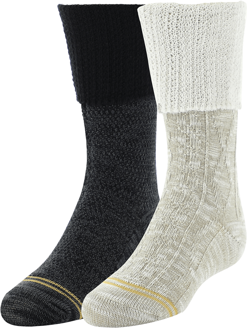 Gold Toe Girls Slub Cable Lace Boot Sock Pair - Sock (1400x1400), Png Download