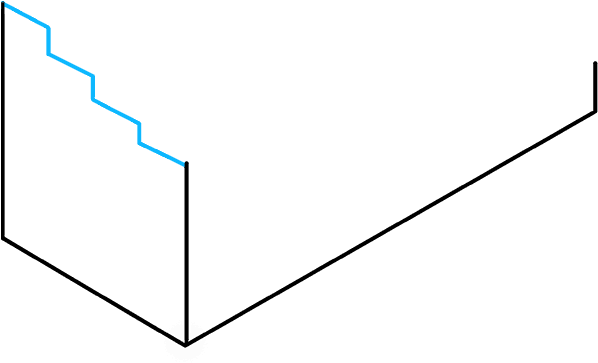 How To Draw Impossible Stairs - Diagram (680x678), Png Download