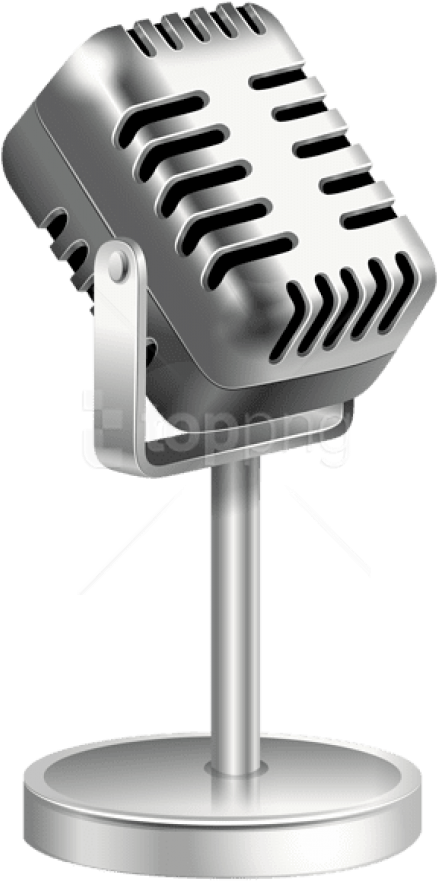 Free Png Download Retro Microphone Png Images Background - Silver Microphone Clip Art (481x912), Png Download
