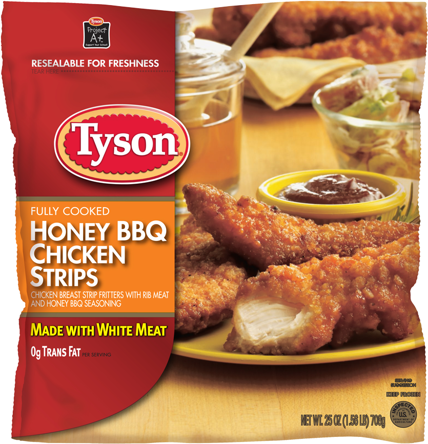Honey Bbq Chicken Strips Are A Flavorful Choice That - Tyson Honey Bbq Chicken Strips (955x1000), Png Download