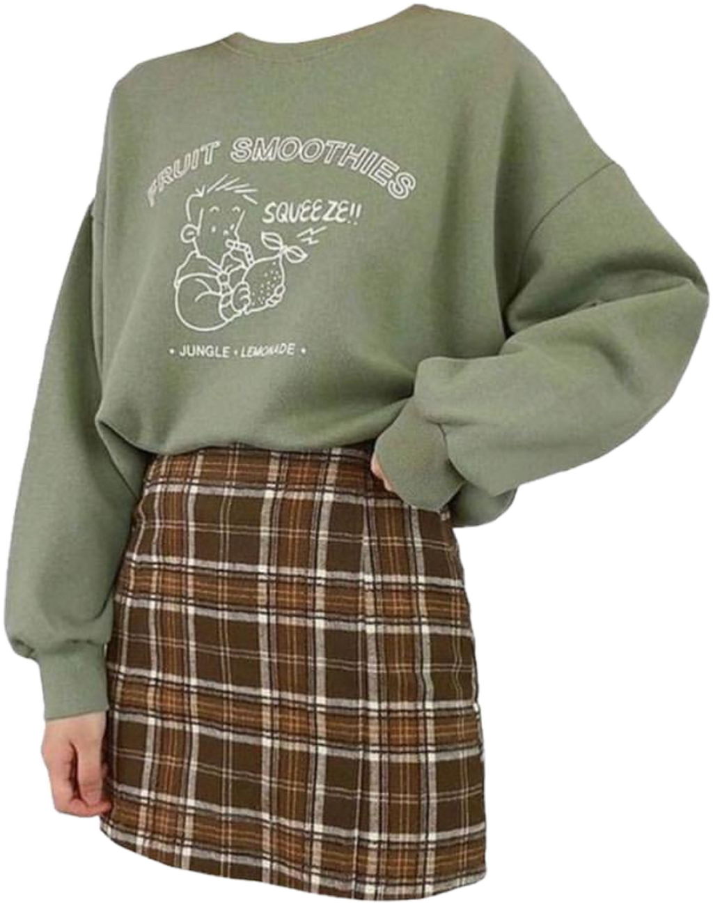 #green #outfit #interesting #art #aesthetic #png #sticker (1024x1297), Png Download