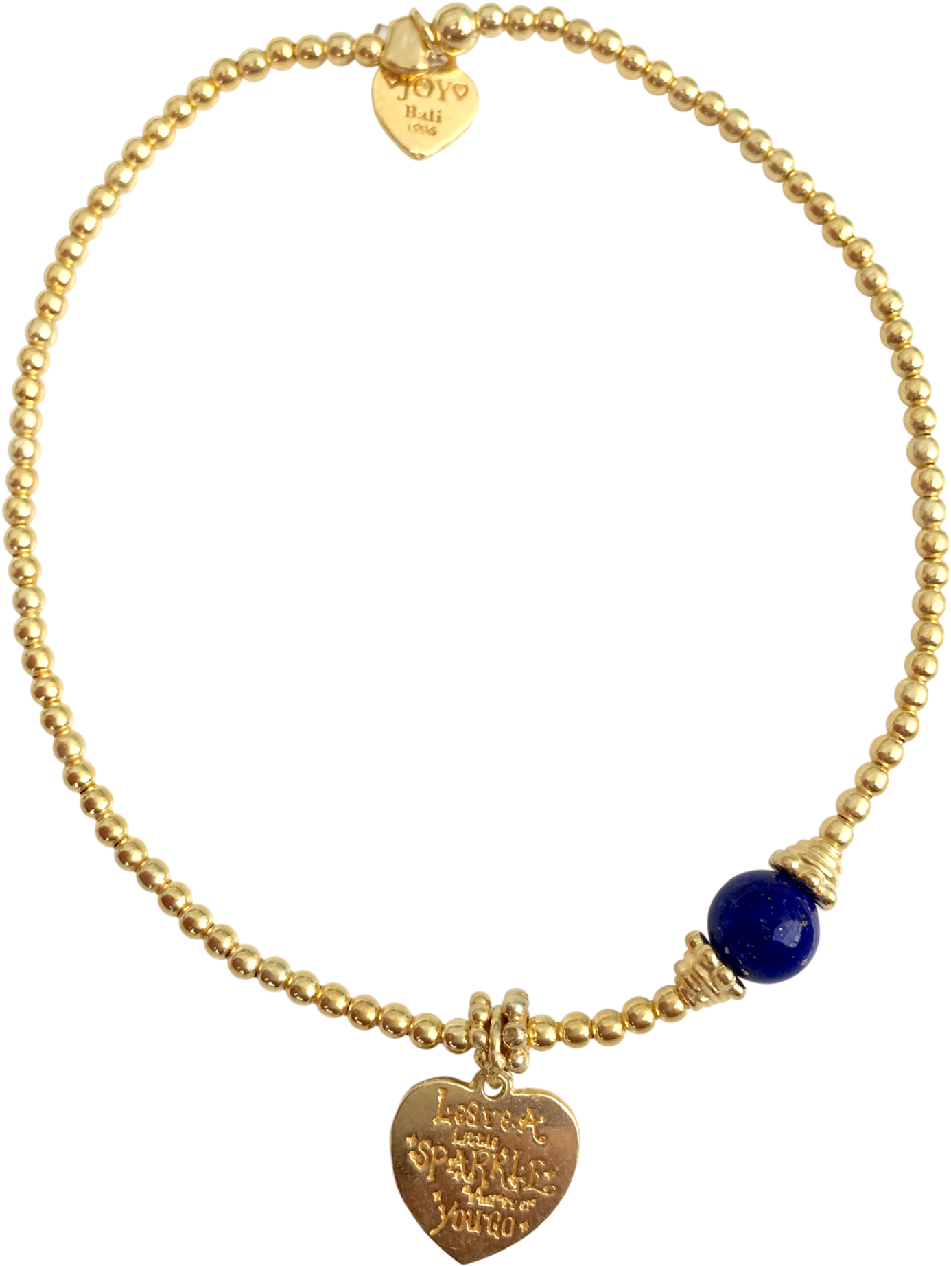 Bracelet Marlin Sparkle Lapis Lazuli Gold - Necklace (2048x2048), Png Download