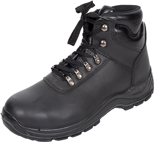 Black Color Military Action Leather Tactical Boots - Work Boots (750x750), Png Download