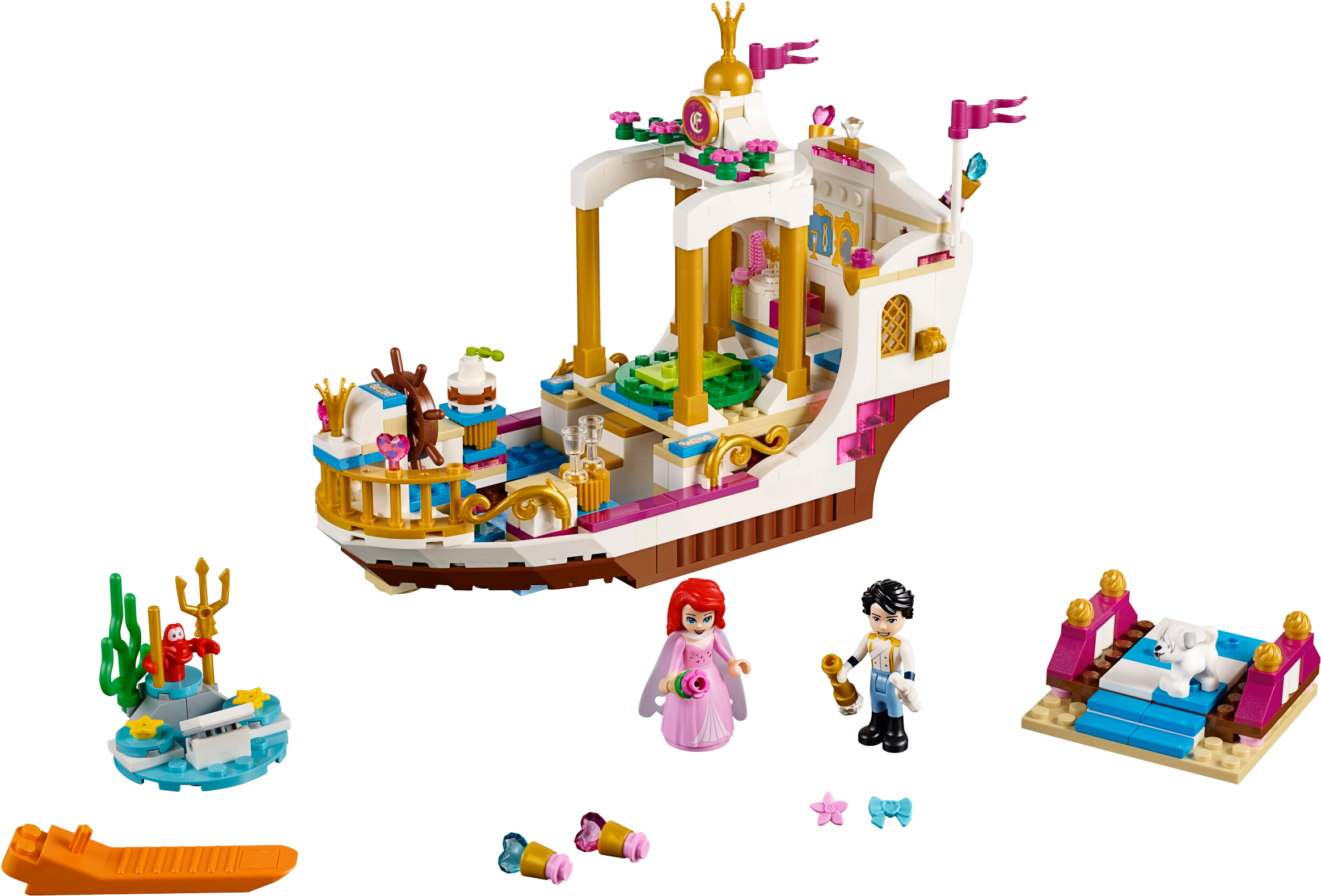 Ariel's Royal Celebration Boat - Disney Lego Sets 2018 (2400x1799), Png Download