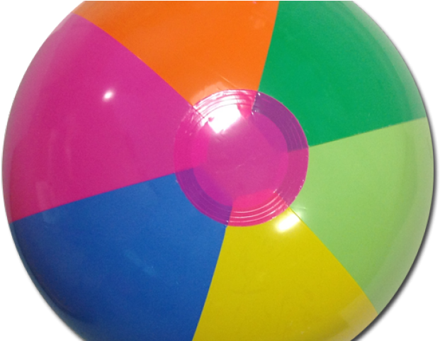 Beach Ball Clipart Plastic Ball - Colorful Beach Ball (640x480), Png Download