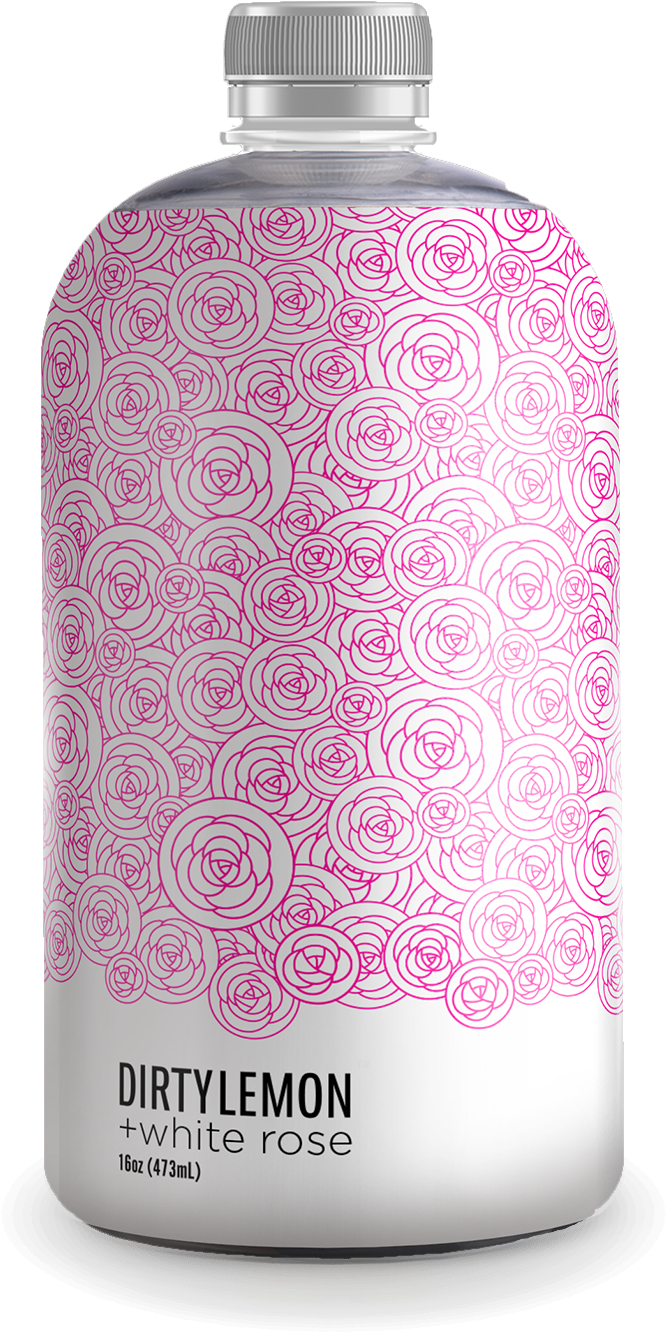 White Rose - Water Bottle (750x1400), Png Download