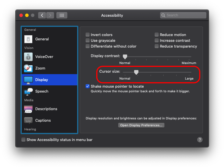 How To Change Mouse Pointer Size On Mac - Mojave Transparency (780x588), Png Download
