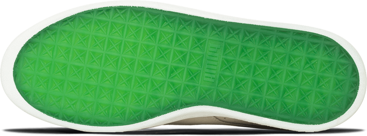 Suede Mid Classic Big Sean Whisper White - Grass (2000x2000), Png Download