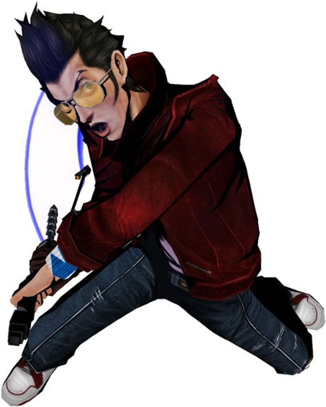 Fanbase And Support That Travis Has, Makes Him And - Travis Touchdown Render (500x625), Png Download