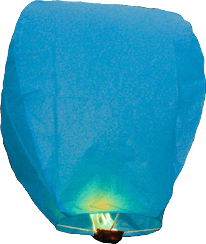 Sky Lanterns - Blue Sky Lanterns (800x800), Png Download