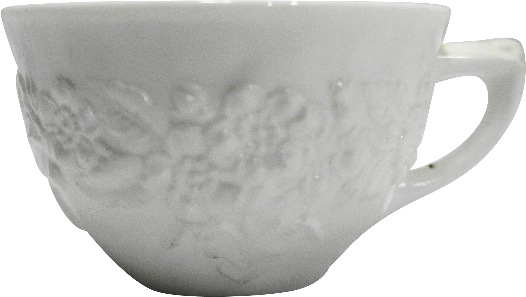 Orange Blossom White Milk Glass Cup Indiana Glass - Ceramic (1712x1712), Png Download