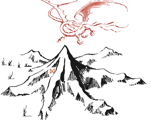 Lord Of The Rings Clipart Smaug - Smaug And The Lonely Mountain (640x480), Png Download