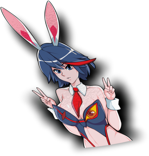 Summer Ryuko Matoi Peeker Sticker - Airplane (1280x1280), Png Download