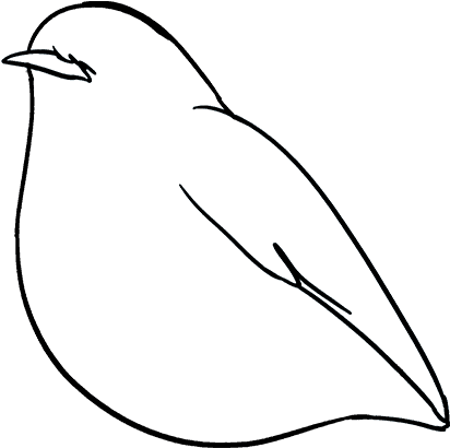 How To Draw Robin - Line Art (680x678), Png Download