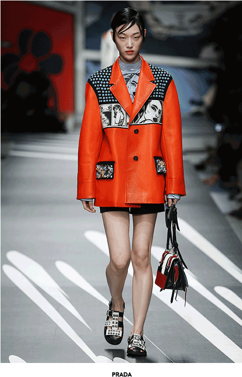 Unflop - Prada Spring 2018 Ready To Wear Collection (1042x768), Png Download