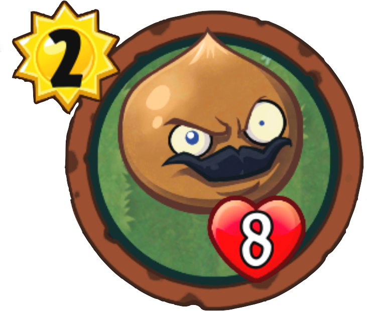 Water Chestnut - Plants Vs Zombies Heroes Card (766x658), Png Download
