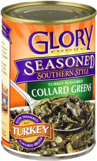 Glory Foods Seasoned Southern Style Collard Greens - Glory Seasoned Collard Greens (600x600), Png Download