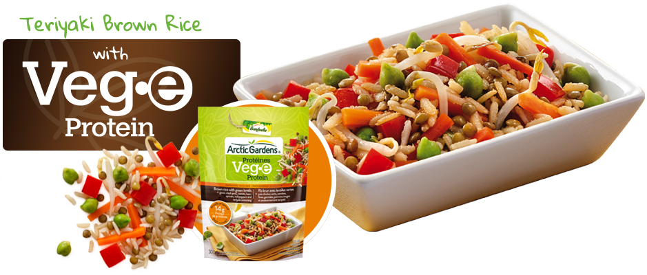 Teriyaki Brown Rice With Veg-e Protein - Natural Foods (939x400), Png Download