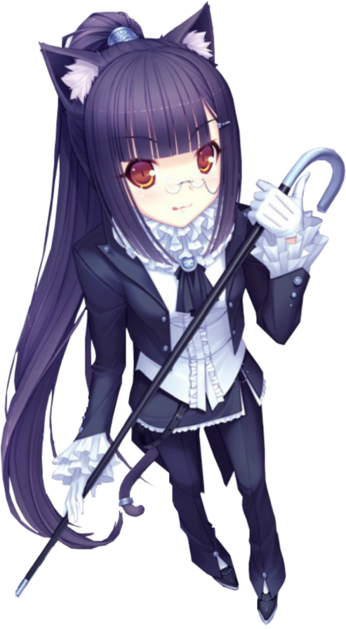 Kanaan - Chocola Nekopara With Glasses (700x1026), Png Download