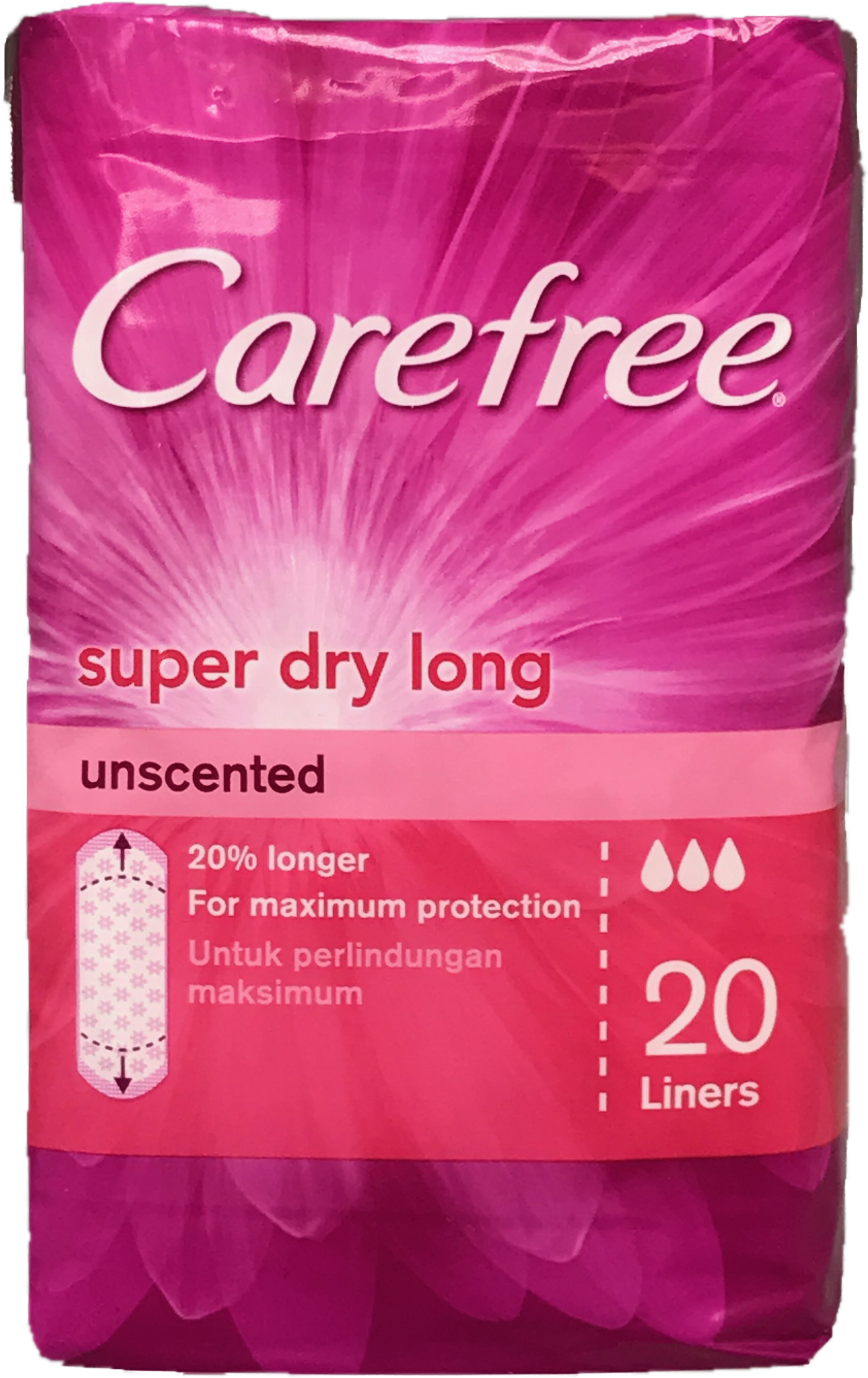 Carefree Panty Shield Long's 20's - Office Application Software (2112x3026), Png Download