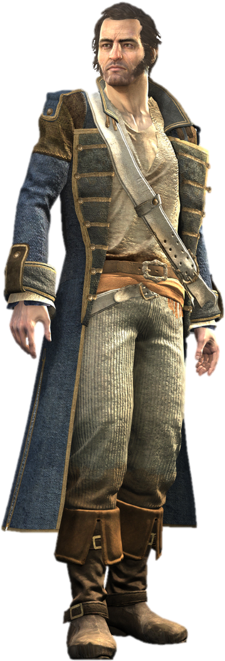 Assassin's Creed Black Flag Peter Chamberlaine (444x960), Png Download