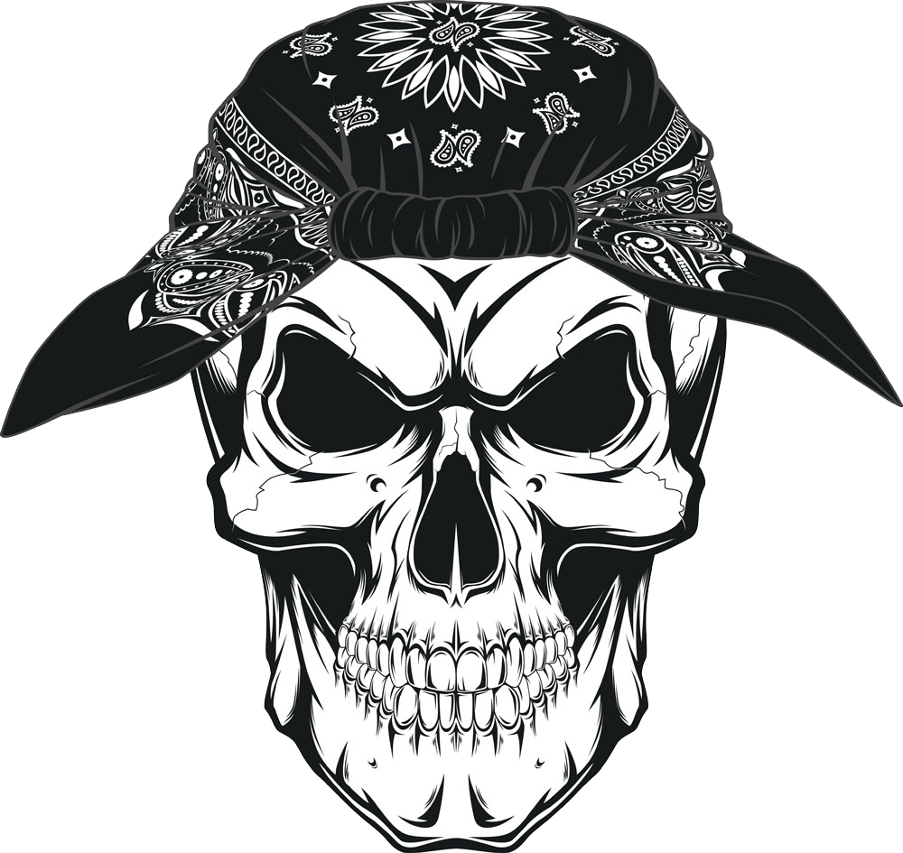 Symbolism Kerchief Skull Human Drawing Png Image High - Human Skull (1000x945), Png Download