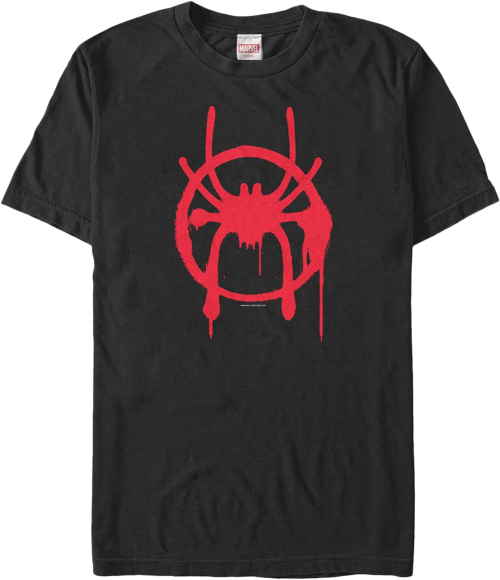 Miles Symbol Spider Man Into The Spider Verse T Shirt - Spider Man Into The Spider Verse Hoodie (983x1141), Png Download