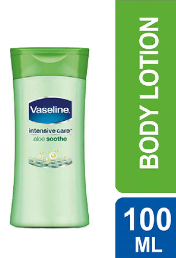 Vaseline Aloe Soothe Lotion -100ml - Vaseline Aloe Soothe Lotion 100ml (800x880), Png Download